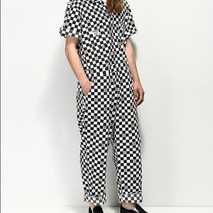 Odd future donut checkered jumpsuit